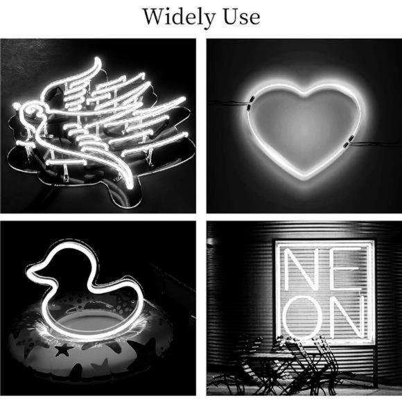 Neon LED StripLights 16.4ft/5m Neon Light Strip 12V Silicone LED Neon Rope Light - Picture 6 of 7